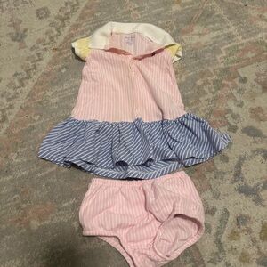 Ralph Lauren Pink and Blue Striped Kids Set